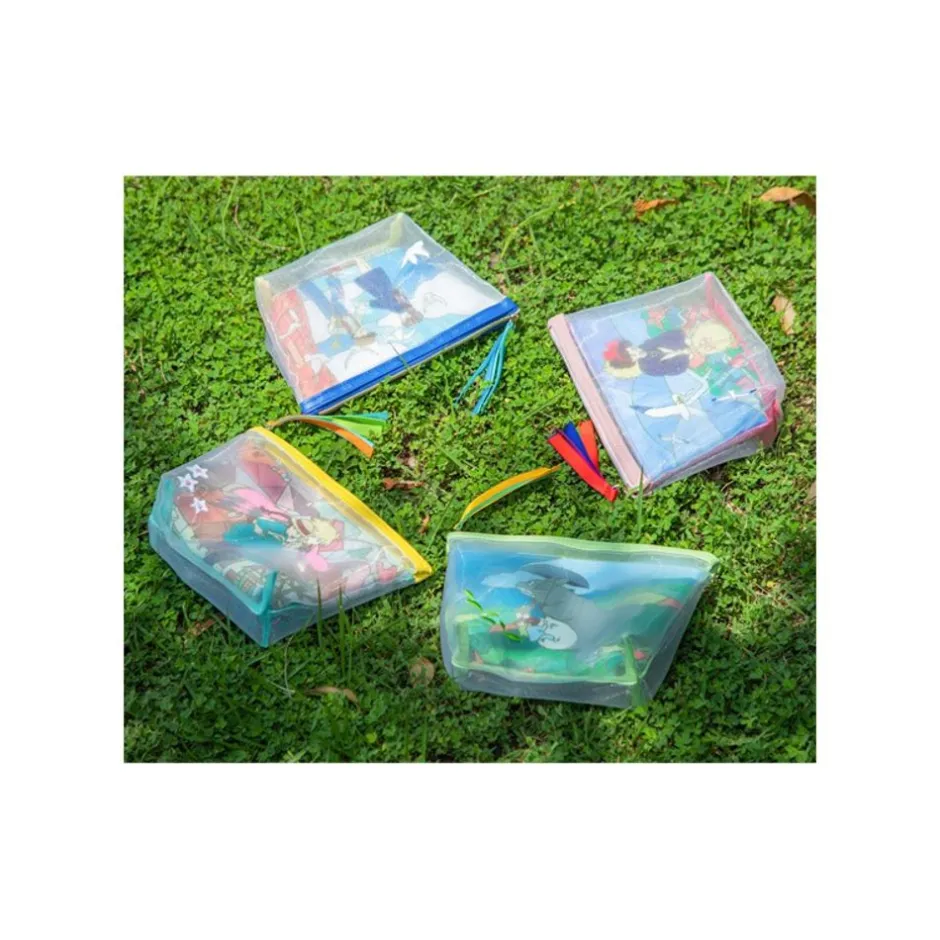 Maison Ghibli Accessories-Transparent Pouch Embroidered - Castle In The Sky
