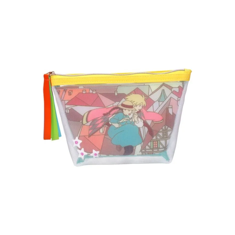 Maison Ghibli Accessories-Transparent Pouch Embroidered - Howl'S Moving Castle