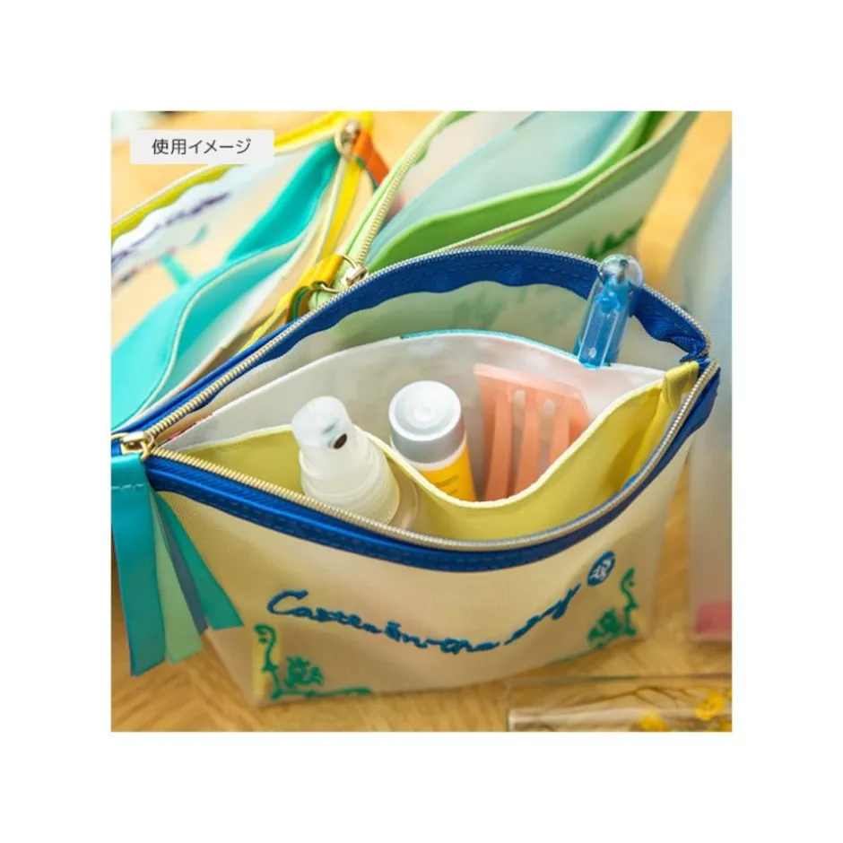 Maison Ghibli Accessories-Transparent Pouch Embroidered - Howl'S Moving Castle