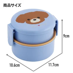 Maison Ghibli Kitchenware-Two Layers Round Shape Lunch Box No Face Dark Red - Spirited Away