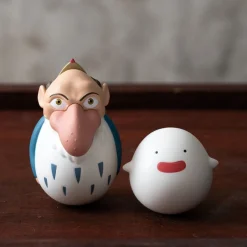 Maison Ghibli Toys-Two Pack Roly-Poly Figurines Heron & Warawara - The Boy And The Heron