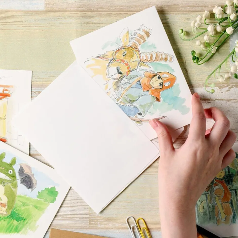 Maison Ghibli Postcards And Letter Papers-Watercolour Greeting Cards 24 X 15,8 Cm Summer - My Neighbor Totoro