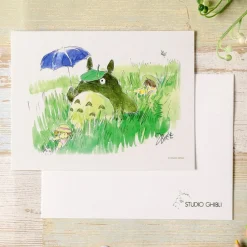 Maison Ghibli Postcards And Letter Papers-Watercolour Greeting Cards 24 X 15,8 Cm Mei & Totoro & Sakura - My Ne