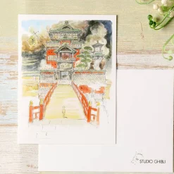 Maison Ghibli Postcards And Letter Papers-Watercolour Greeting Cards 24 X 15,8 Cm Aburaya - Spirited Away