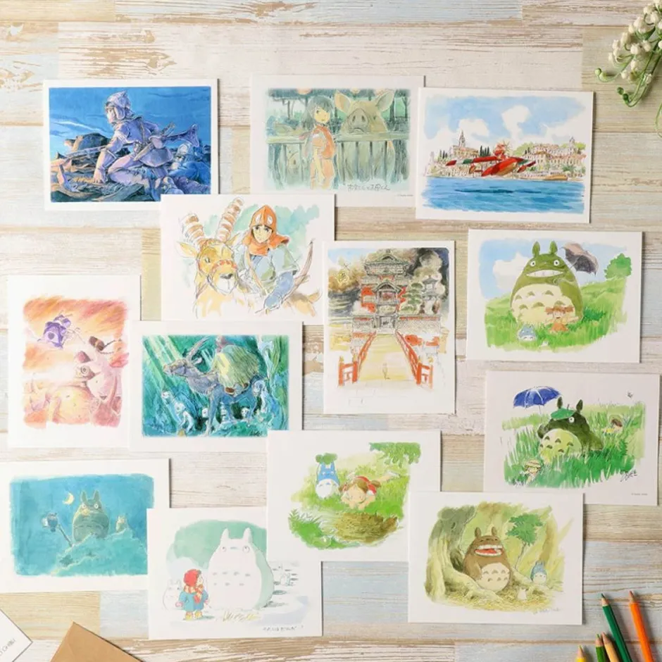 Maison Ghibli Postcards And Letter Papers-Watercolour Greeting Cards 24 X 15,8 Cm On The Line - Nausicaa