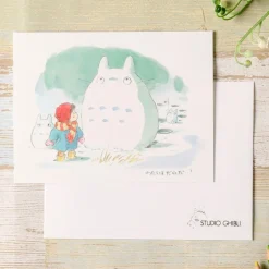 Maison Ghibli Postcards And Letter Papers-Watercolour Greeting Cards 24 X 15,8 Cm Winter - My Neighbor Totoro