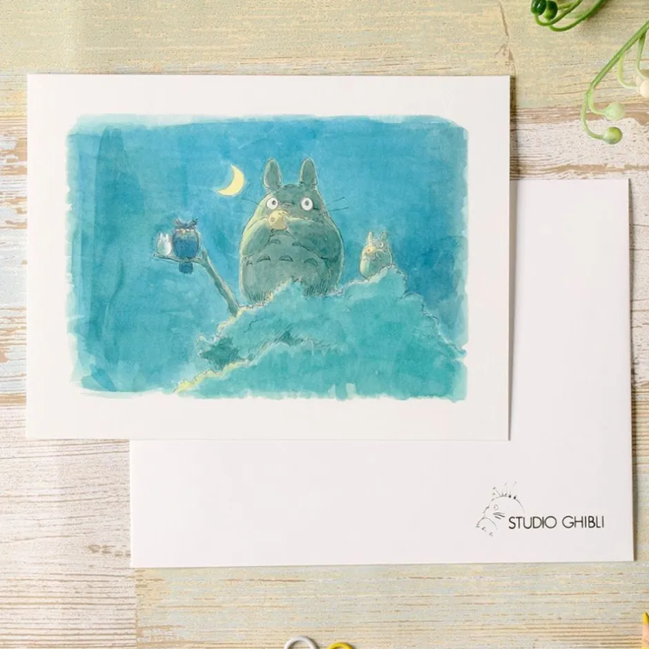 Maison Ghibli Postcards And Letter Papers-Watercolour Greeting Cards 24 X 15,8 Cm Autumn - My Neighbor Totoro