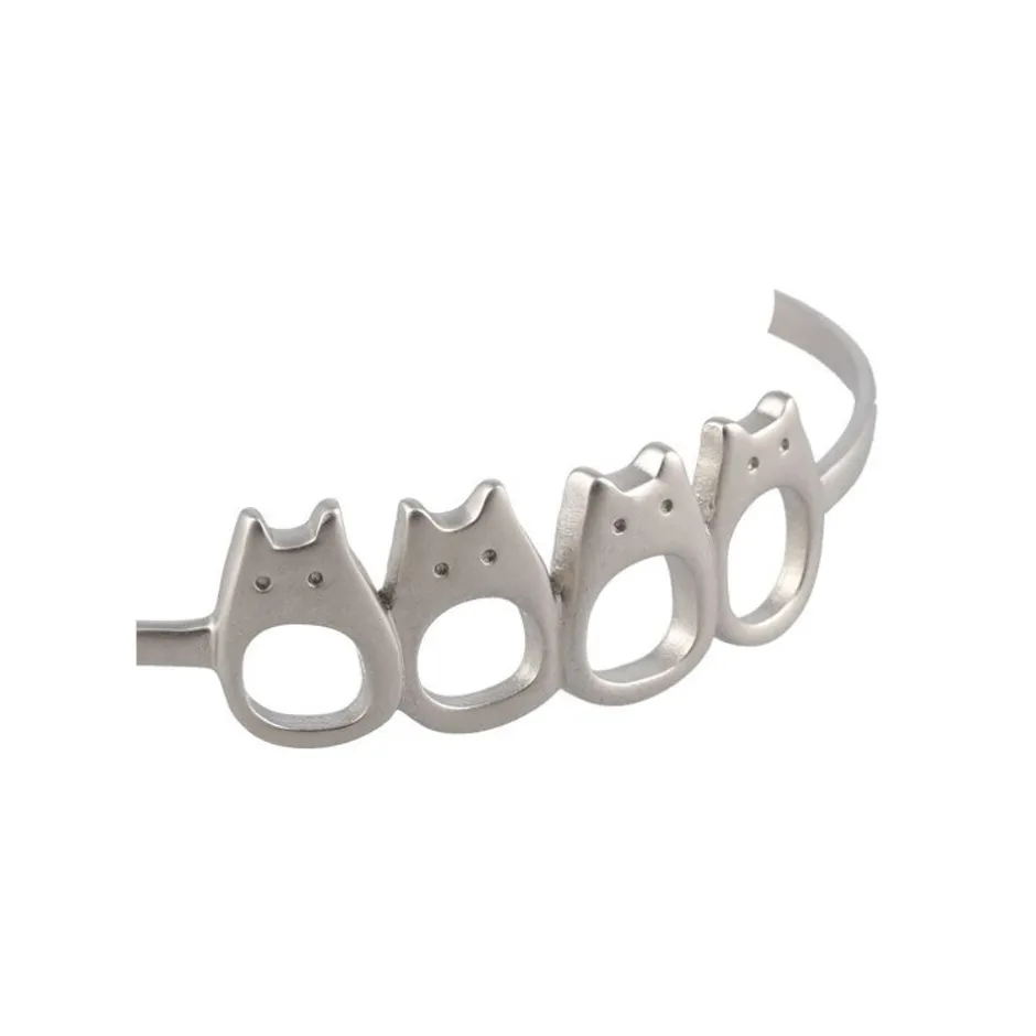 Maison Ghibli Jewellery-White Totoro Metal Garland Bracelet - My Neighbor Totoro