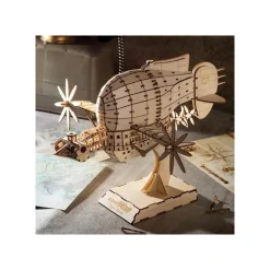 Maison Ghibli Arts And Crafts-Wood Model Kigumi Tiger Moth - Castle In The Sky
