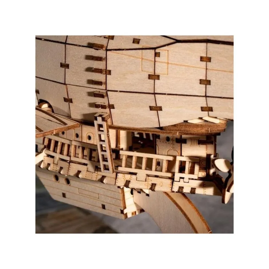 Maison Ghibli Arts And Crafts-Wood Model Kigumi Tiger Moth - Castle In The Sky
