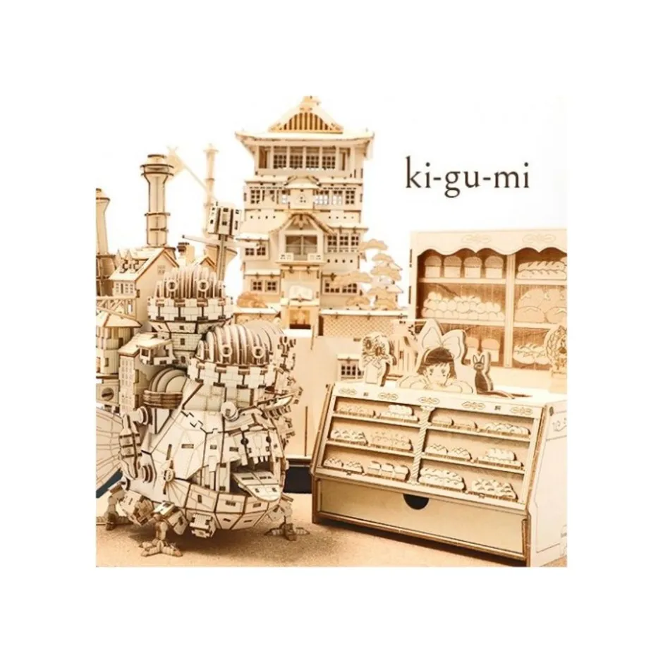 Maison Ghibli Arts And Crafts-Wood Model Kigumi Tiger Moth - Castle In The Sky