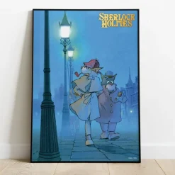 Maison Ghibli Wall Decoration-Wood Panel 02 - Holmes & Watson - Sherlock Holmes