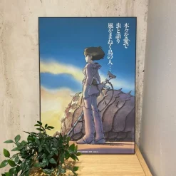 Maison Ghibli Wall Decoration-Wood Panel 35 X 50 Japanese Movie Poster - Nausicaa