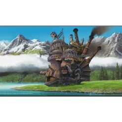 Maison Ghibli Wall Decoration-Wood Panel Ghibli 05 - Howl'S Moving Castle