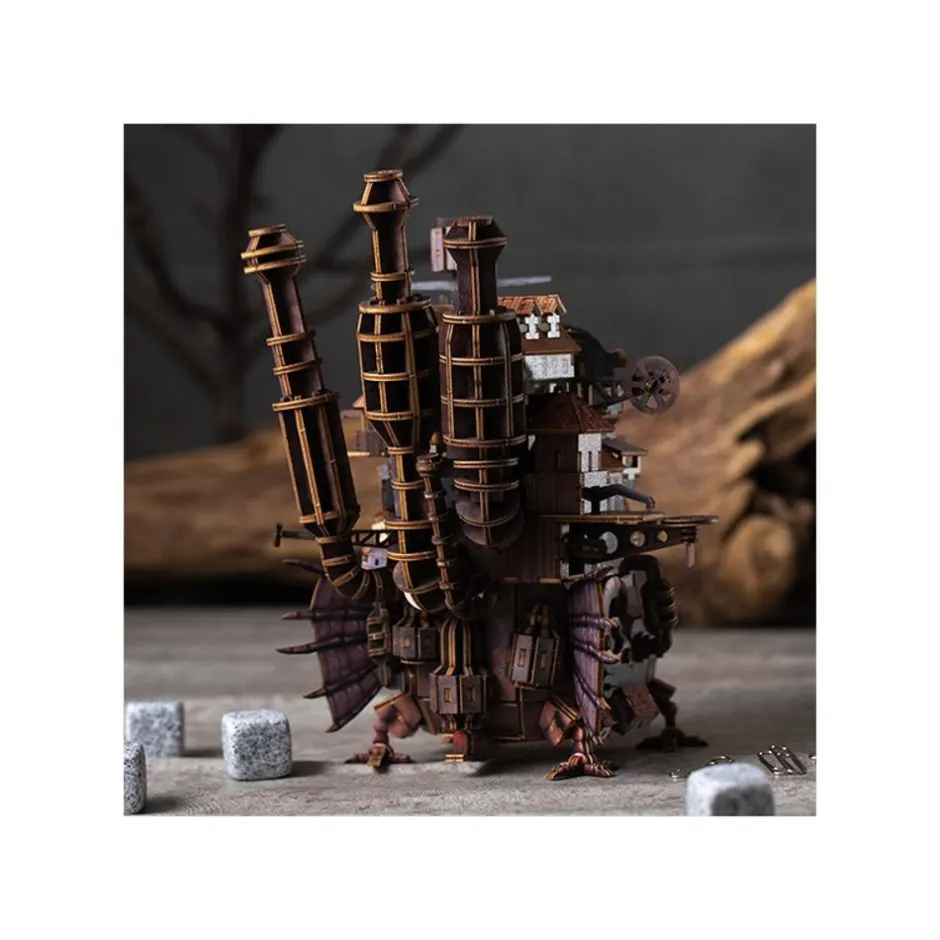 Maison Ghibli Arts And Crafts-Wooden Model Kigumi Hauru'S Castle - Howl'S Moving Castle