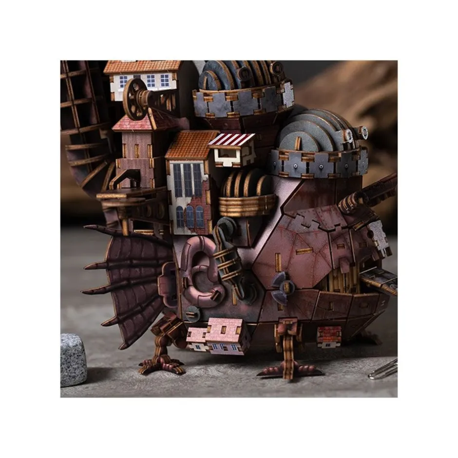 Maison Ghibli Arts And Crafts-Wooden Model Kigumi Hauru'S Castle - Howl'S Moving Castle