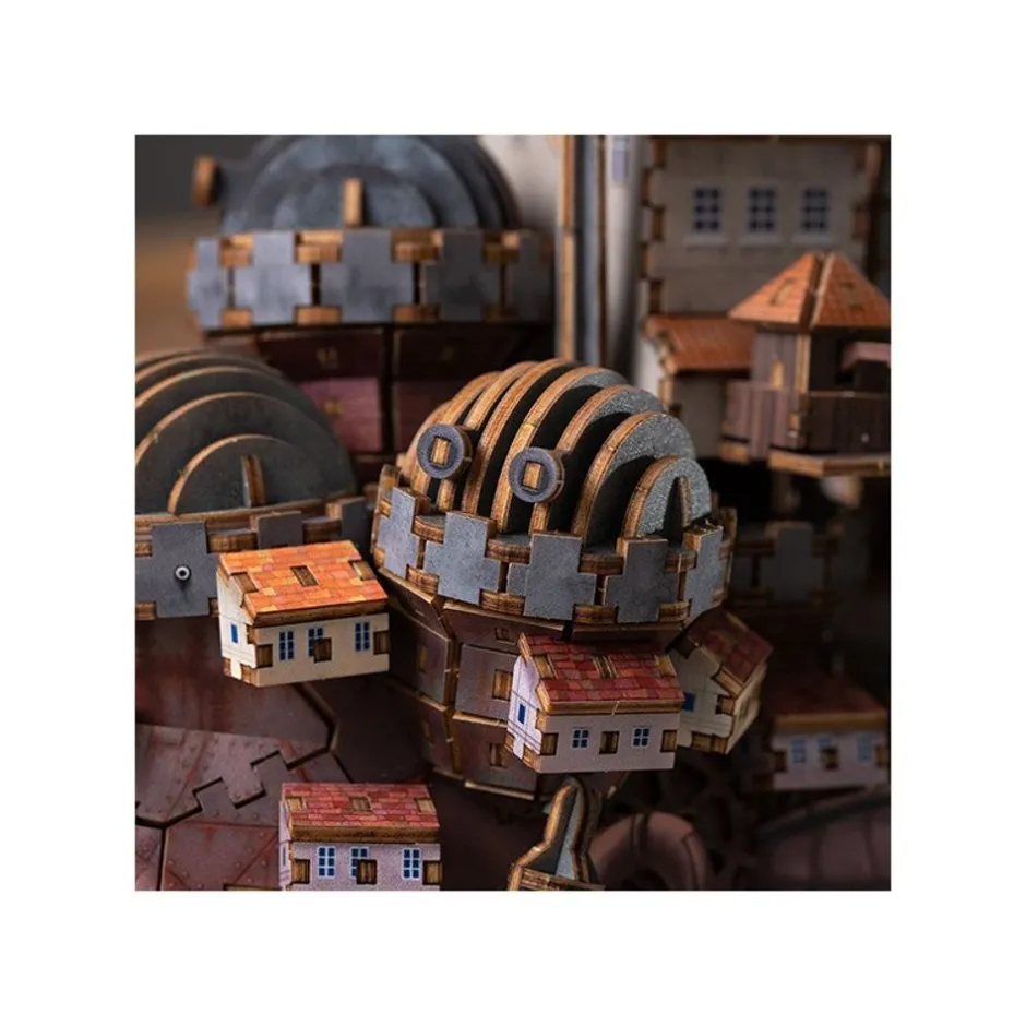 Maison Ghibli Arts And Crafts-Wooden Model Kigumi Hauru'S Castle - Howl'S Moving Castle