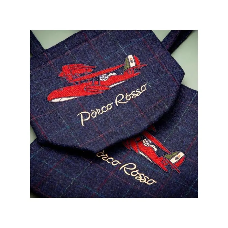 Maison Ghibli Bags-Wooven Bag Seaplane - Porco Rosso