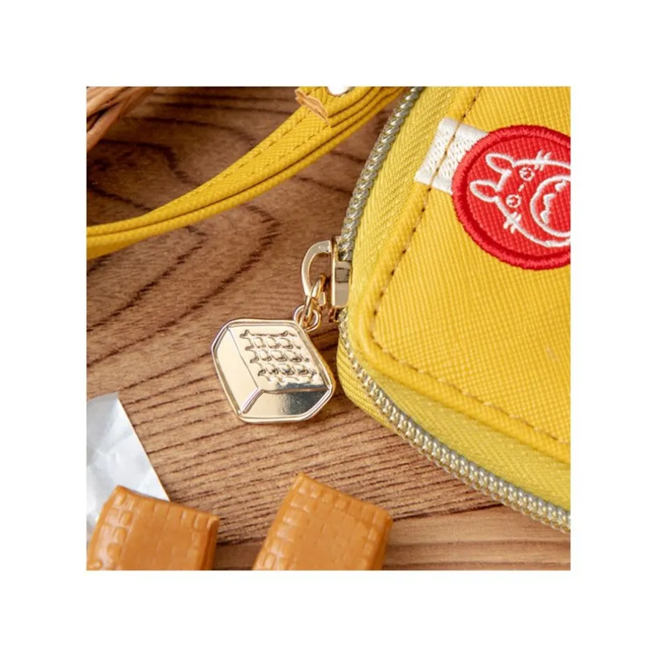 Maison Ghibli Accessories-Yellow Purse Totoro & Patches - My Neighbor Totoro